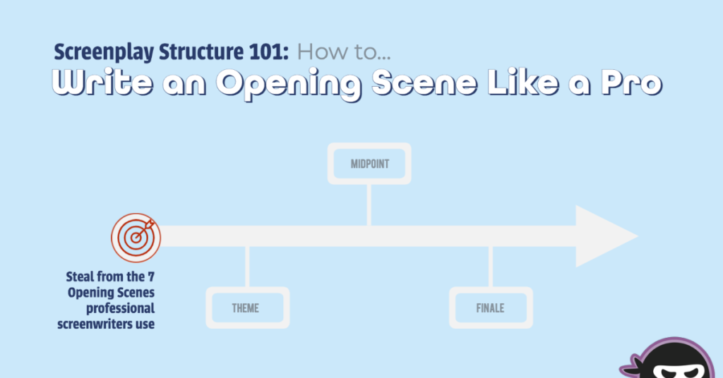 screenplay structure 101: how to write an Opening Scene like a Pro! Steal from the 7 Opening Scenes professional Screenwriters use.