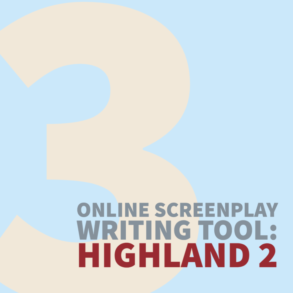 Online Screenplay Writing Tool #3:
Highland 2